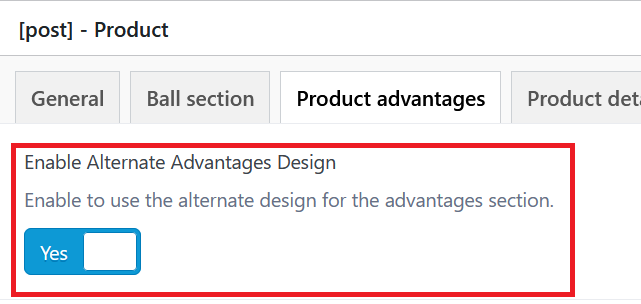 Alternative Advantage Button