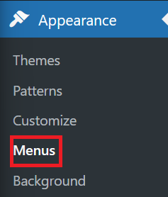 Navigate to Menu