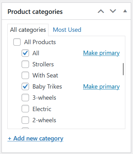 Product Categories