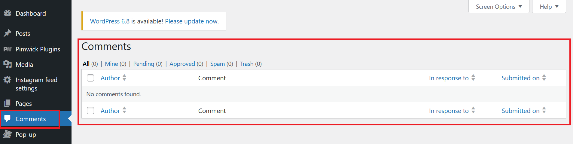Comments Overview