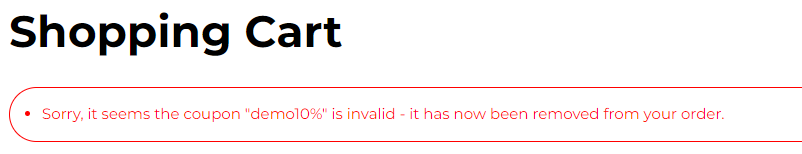 ErrorDiscount