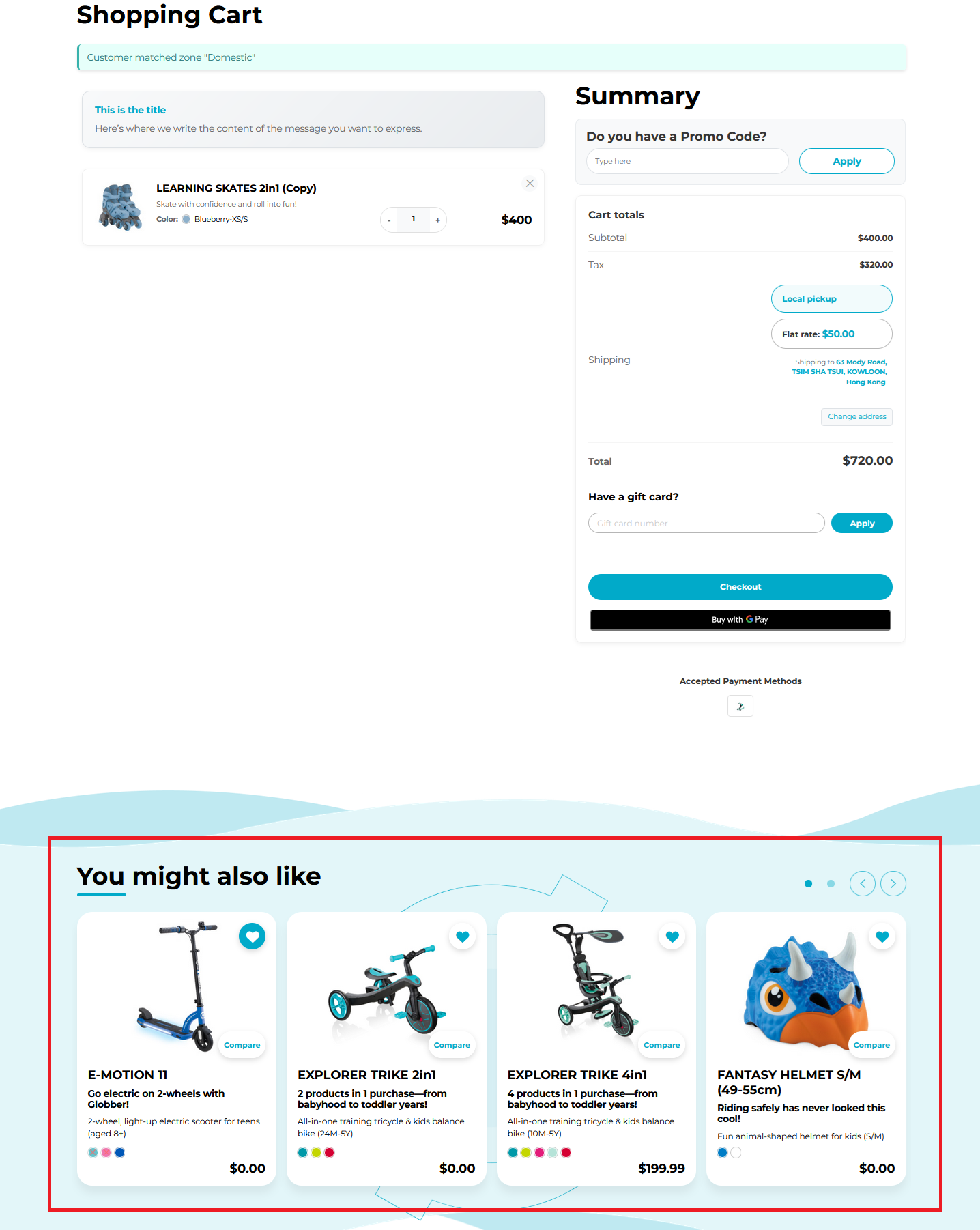 Cross-sell Display