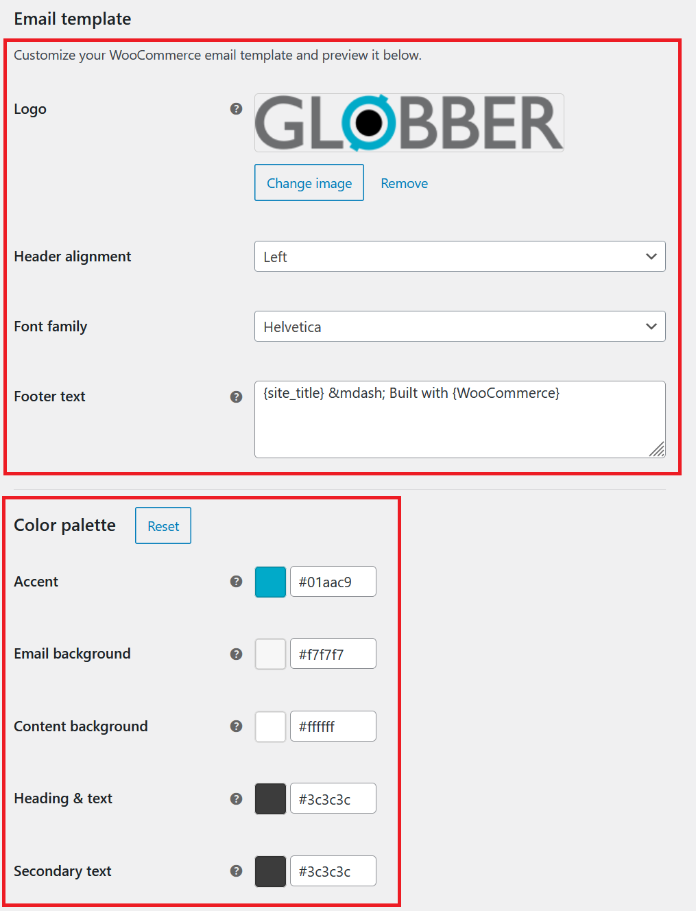 Customize Email Template