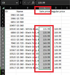 Edit CSV