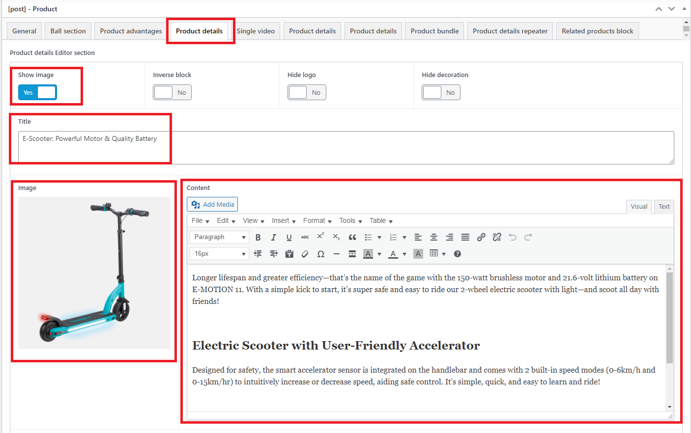 Edit Product Details