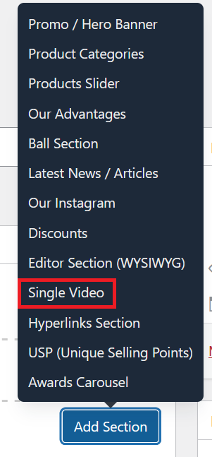 Select Single Video