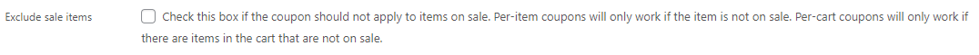 ExcludeSaleItems