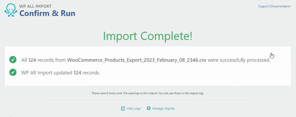 ImportComplete