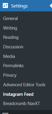 Instagram Feed Settings Location