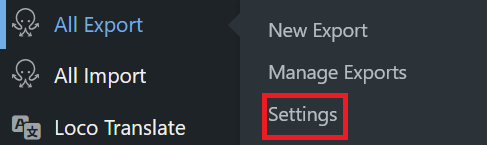 Navigate All Export