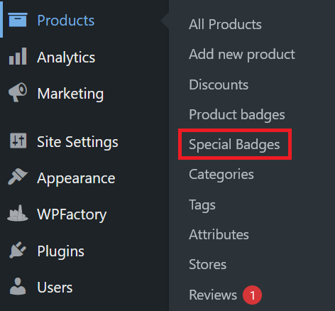 Navigate Special Badges