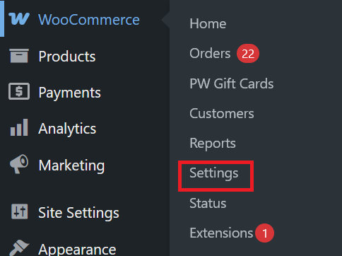 Navigate to Settings