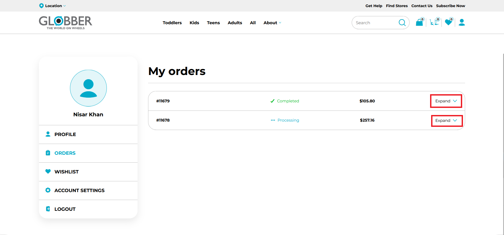 OrdersOverview
