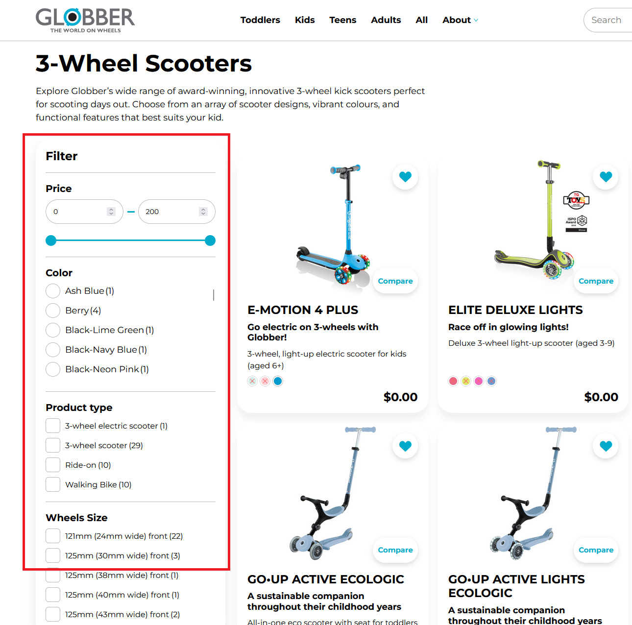 Product Filters Overview