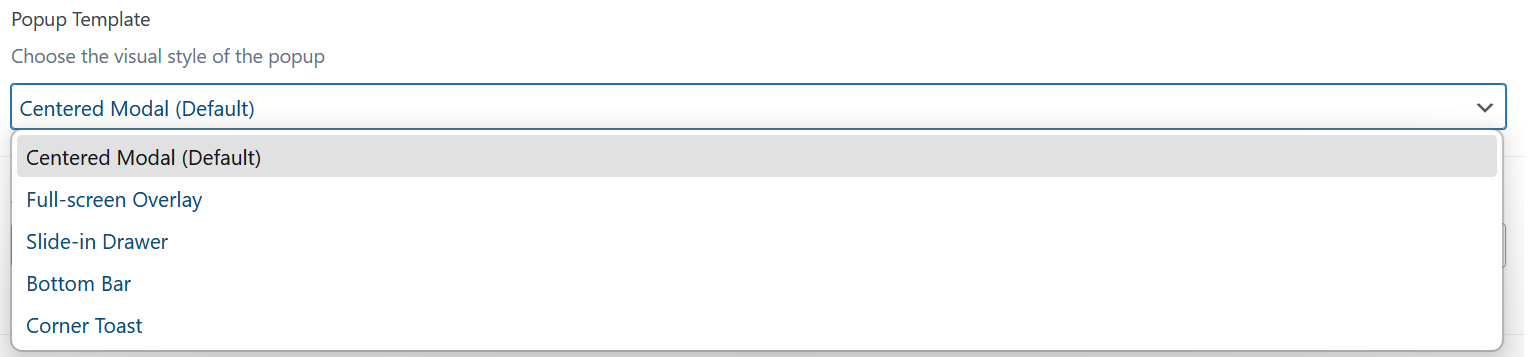 Popup Template