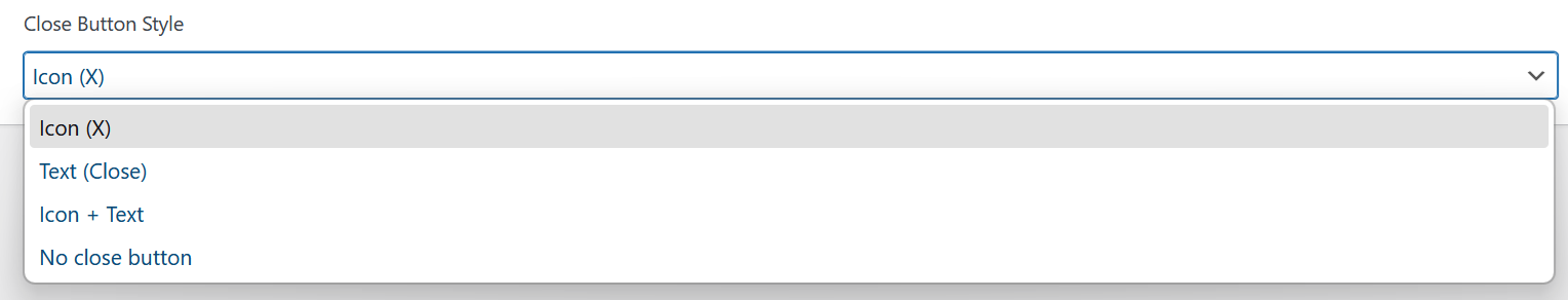 Popup Close Button Style