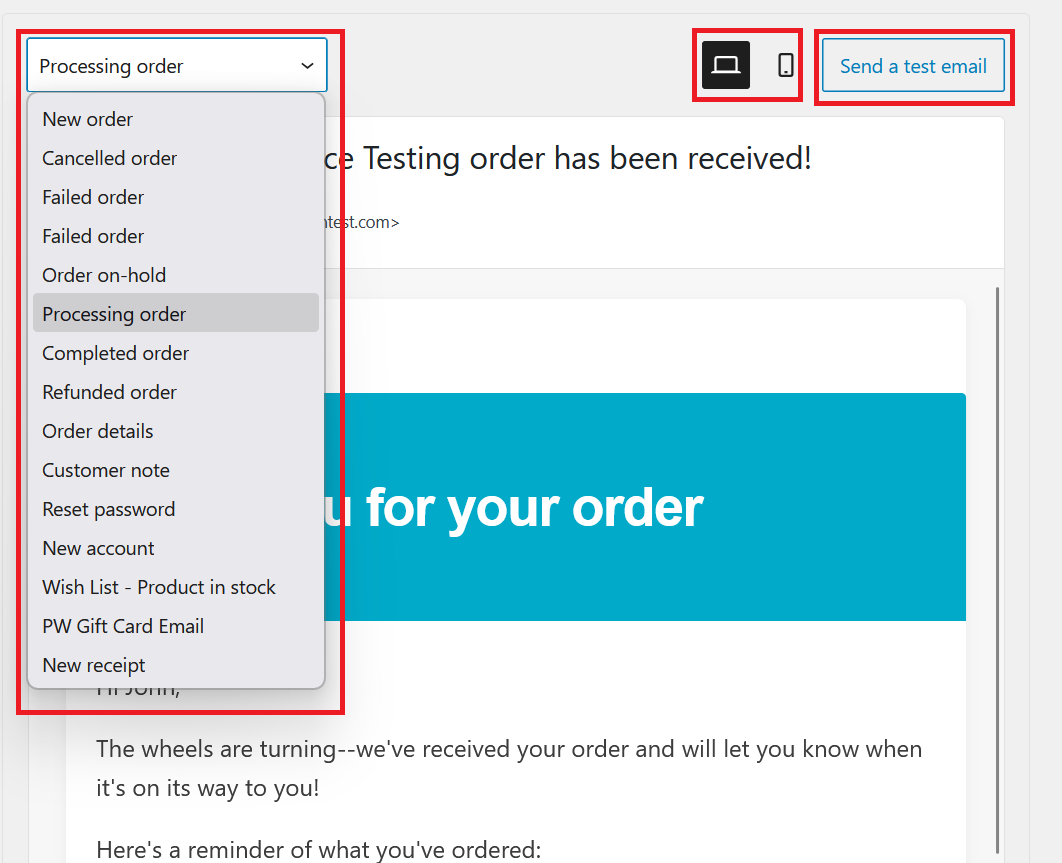 Preview Email