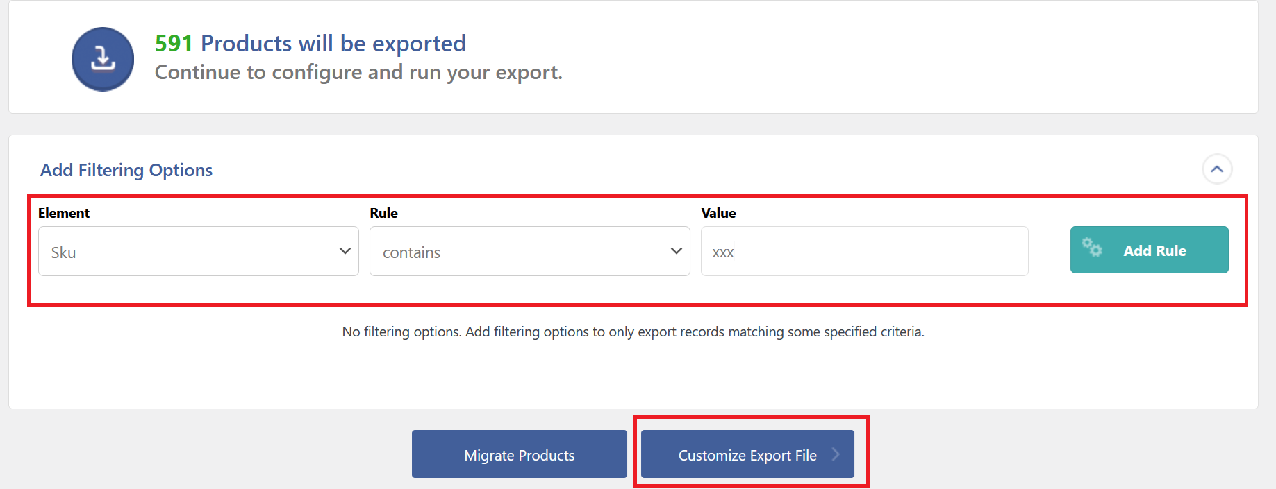 Product Filter