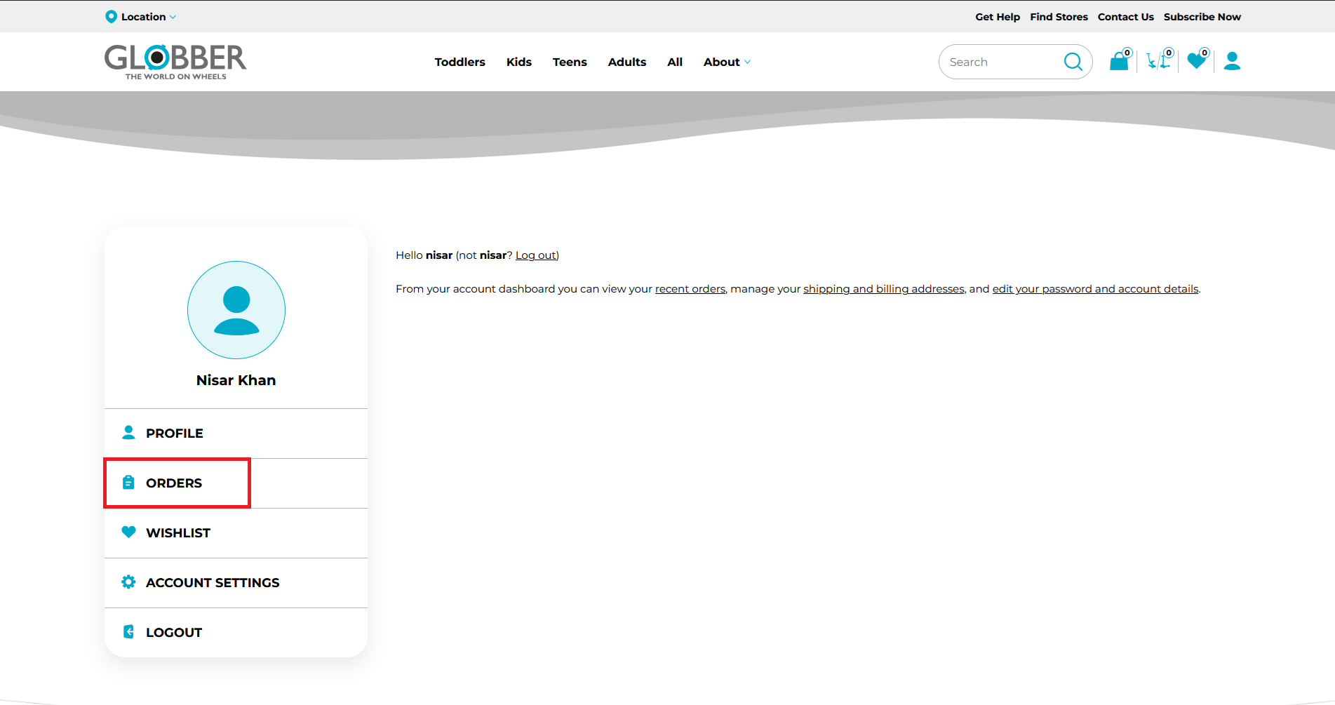 SelectOrdersDashboard