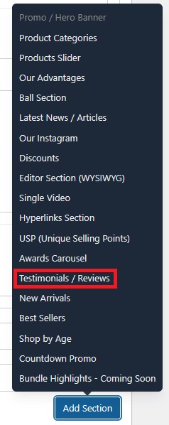Select Testmonials Reviews Section