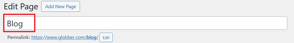 Set Blog Name