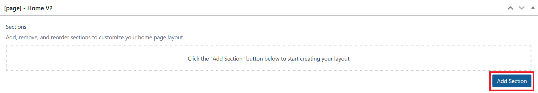 Click Add Section