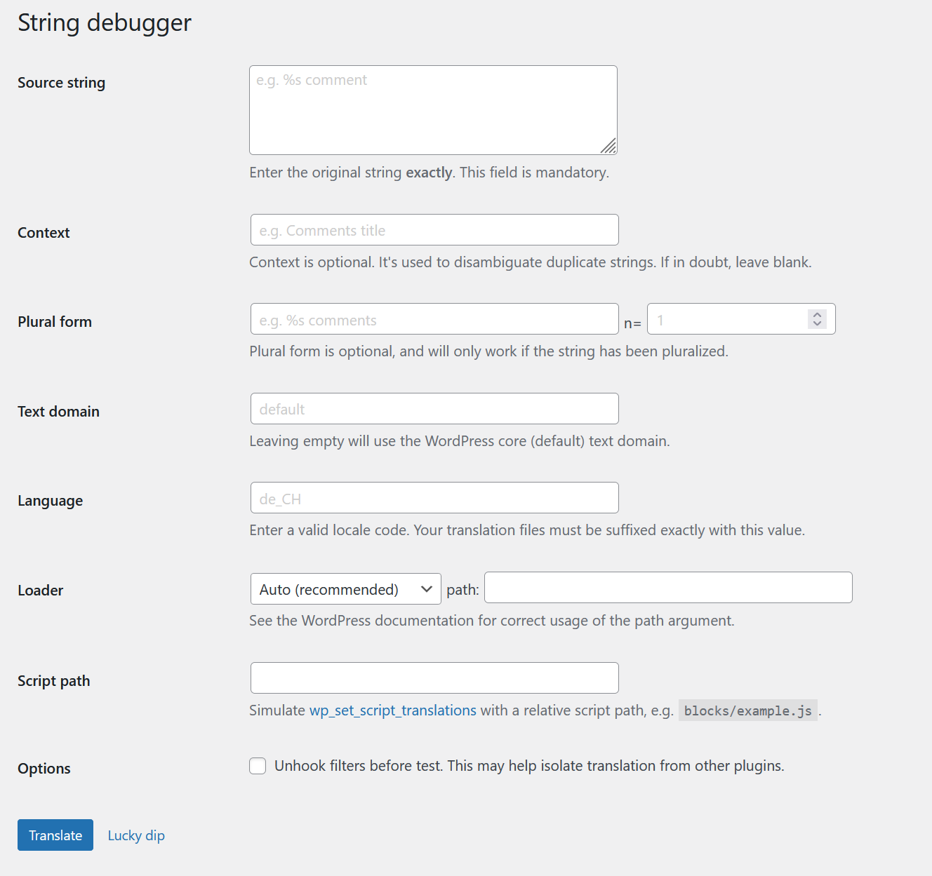 String Debugger