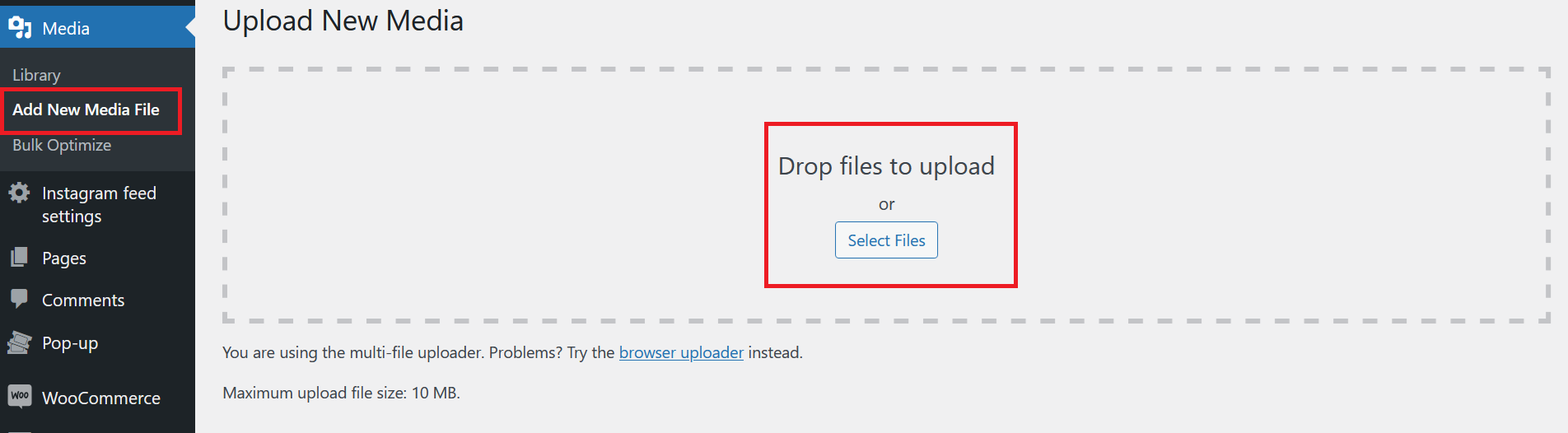 Upload Media