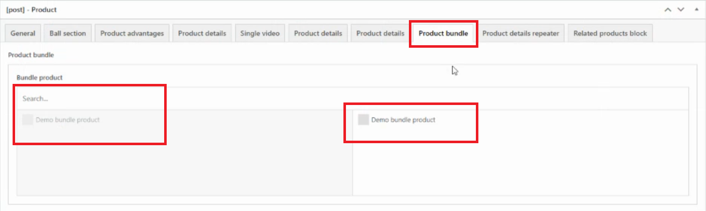 Navigate to Product Bundle