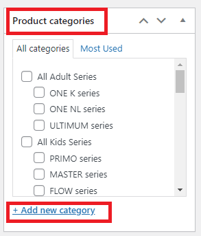 Select Categories