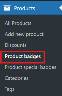 Product Badges Navigate